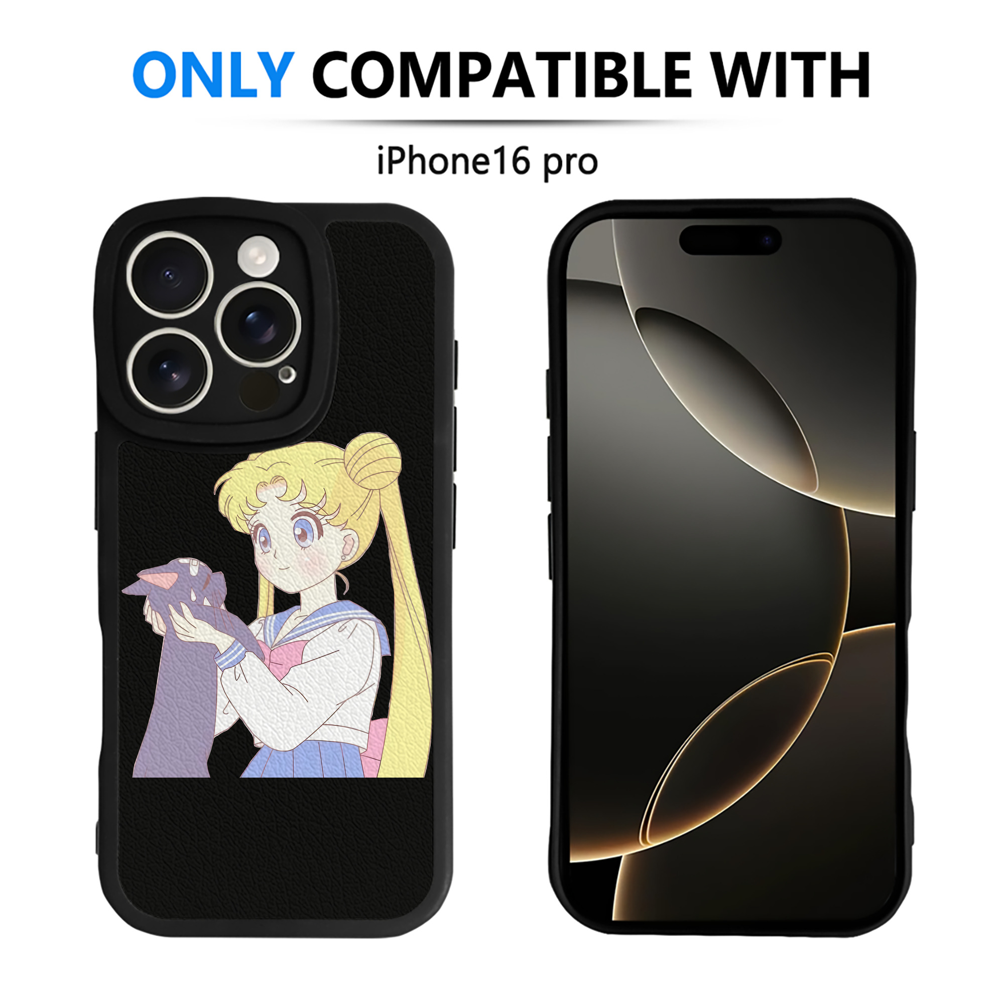 （画像用） 美少女戦士セーラームーン 愛野 美奈子 あいの みなこ Sailor Moon Aino Minako 【iPhone 16シリーズ対応】シリコンスマホケース（レザー調） 材質：シリコン
